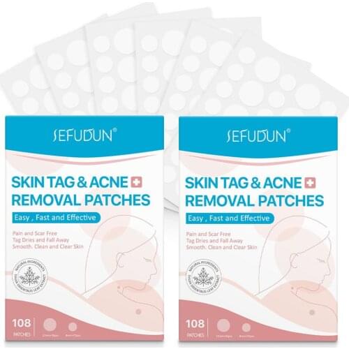 108pcs/pack Plaster Body Anti-infection Unisex Ance Pimple Waterproof Spa Skin Tag Removal Patch Strong Stickiness Face Care