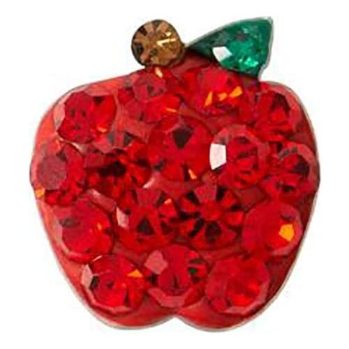 10pcs Red Crystal Apple Charm floating charms for Living glass locket