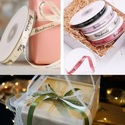 25 Yards Handmade Printed Polyester Ribbon For Bow Craft Wedding Party Festival DIY Decoration Gift Packaging Accessories