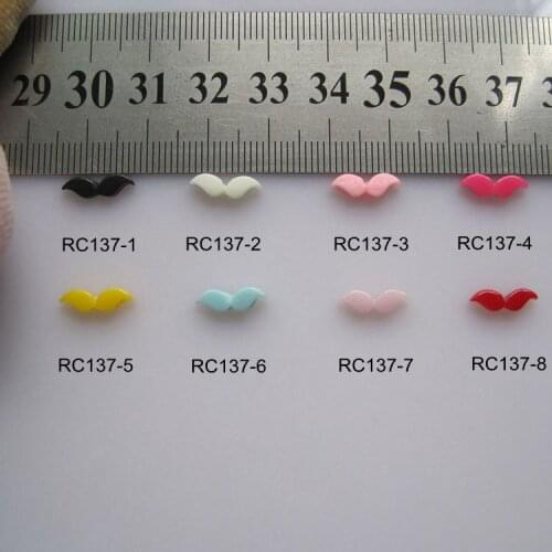 RC137 30pcs/bag Cartoon Mustache Deco Resin Cartoon Deco Nail Art Decoration Nail DIY Deco