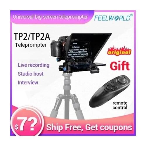 FEELWORLD Teleprompter TP2 mobile phone tablet SLR camera TP2A inscription device portable small live teleprompter
