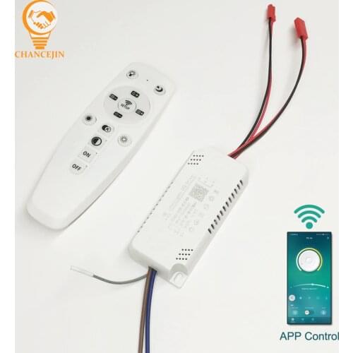 APP control LED driver 2.4G remote intelligent LED transformer (20-40W)X2 (40-60W)X2 for dimmable color-changeable chandelier