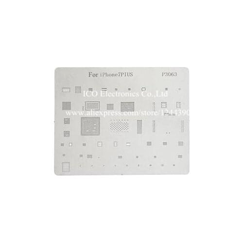 For iPhone 7 Plus BGA Stencil BGA Direct Heating Stencil BGA reballing Direct Heating Template P3063