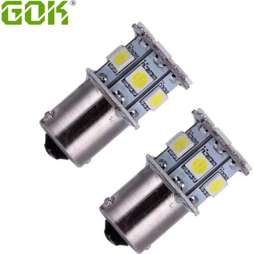 10PCS Car LED 1156 1157 1142 13smd 5050 led BA15d Ba15s BAY15D 1142 led Tail Signal Brake parking light Stop Reverse Light 12V