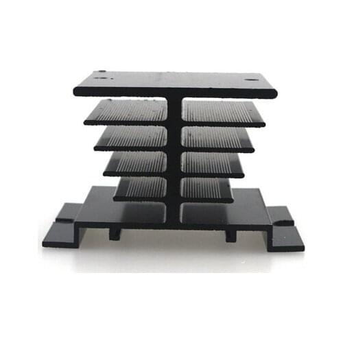 10pcs Heat Sink 80mm x 50mm x 50mm for Solid State Relay SSR black