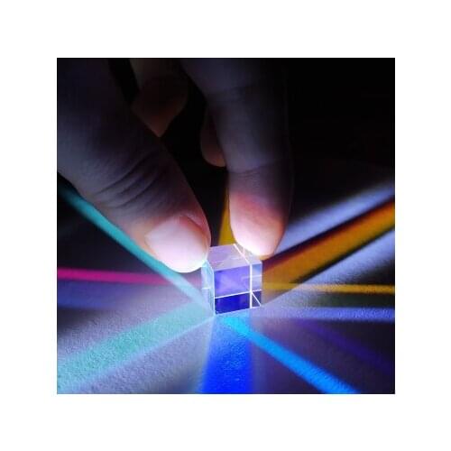 18*18*18mm Hexahedral Bright 18MM Light Cube Gift Optical Splitter Prism for Childrens Popular Science Experiments