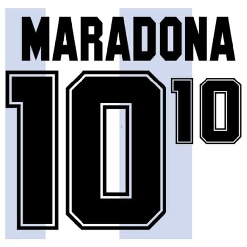 1994 Argentina #10 Maeadona #9 Batistuta Nameset Printing Heat Print Football Soccer Patch Badge