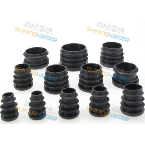 64-100PCS 25-38mm black and white round plastic foot round plastic steel pipe plug steel pipe caps round steel pipe stopper
