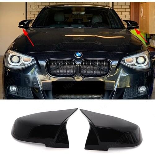 2pcs Auto Car Rear View Side Mirror Cover Trim For BMW F20 F21 F22 F23 F30 F31 F32 F36 X1 E84 F87 M2 Carbon Fiber Style