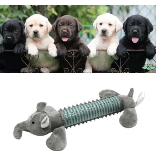 Puzzle Dog Toy Plush Squeaky Dog Chew Toys For Small And Medium Dogs Interactive Dental Pet Toy Crocodile Hippo Elephant