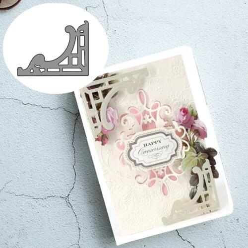 Square broder Carbon steel Cutting Dies Stencil Craft for DIY Creative Scrapbook Cut Stamps Dies Embossing Paper Birthday Card