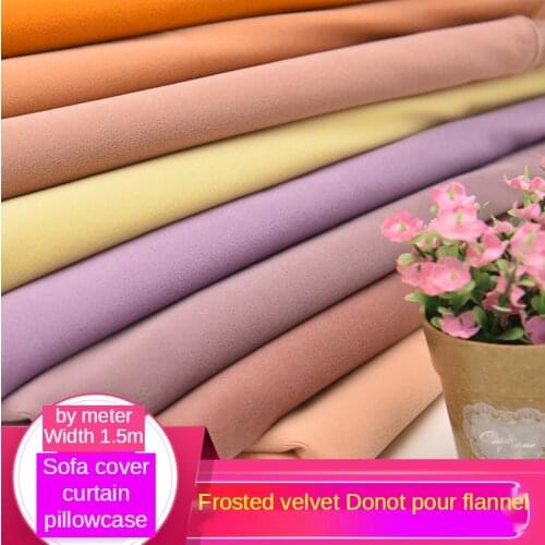 Frosted Velveteen Fabric By The Meter for Sofa Cover Soft Bag Pillow Tablecloth Curtain Velvet Brocade Fabrics Sewing Per Meters