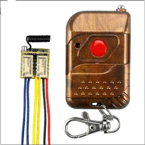 Merk Mini RF DC3.7V om 24 V 2 Relais Draadloze Afstandsbediening Schakelaar 12 v Learning Controller 433 mhz ontvanger + Zender