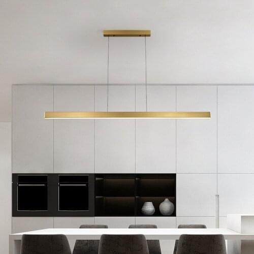 Minimalist Gold Hanging Lamp For Indoor Decoration Pendant Light Simple Nordic Style Living Room Kitchen Dining Room Lustre Lamp