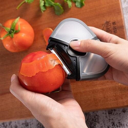Stainless Steel Multifunction Vegetable Peeler Potato Peeler Kitchen Gadgets Fruit Carrot Tomato Peelers Grater Three Heads Tool
