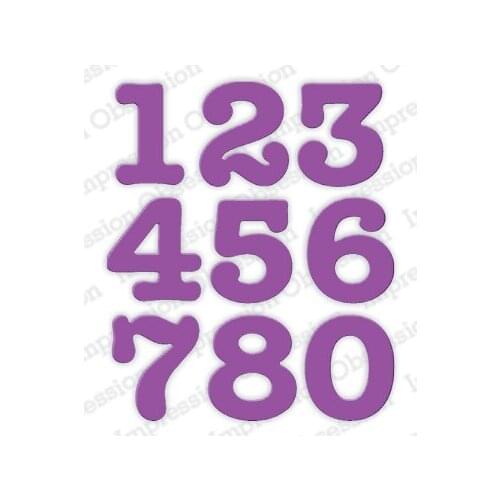 New Big Numbers Metal cutting dies cut die mold card Scrapbook paper craft knife mould blade punch stencils