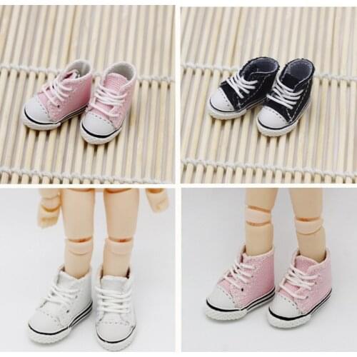 OB11 Simple casual sports canvas shoe Fashion sports leisure doll shoes Fit For Obitsu, GSC, YMY 1/12 BJD doll shoes accessories