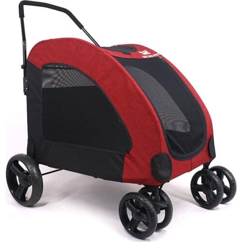 Dog stroller for outing large dog pet stroller Oxford cloth material for injured dogs and more pets suitable for durable