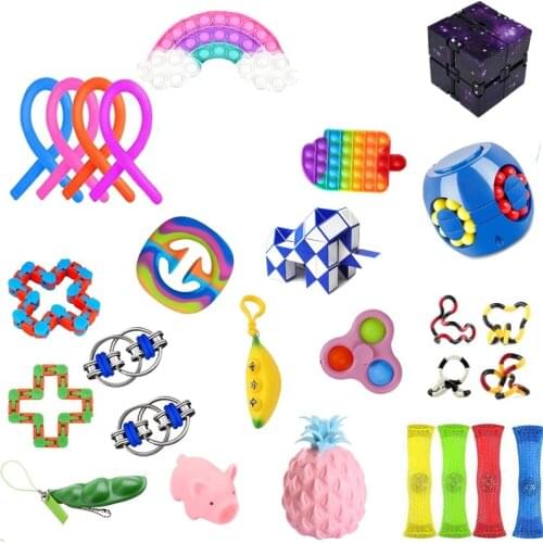 Push Bubble Fidget Toys Adult Stress Relief Toy Antistress Soft Squishy Anti-Stress Gift Anti Decompression toy