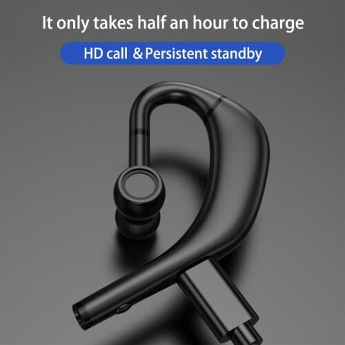 RD09 Ear Hook Bluetooth 5.0 Stereo Rechargeable Long Standby Wireless Earphone