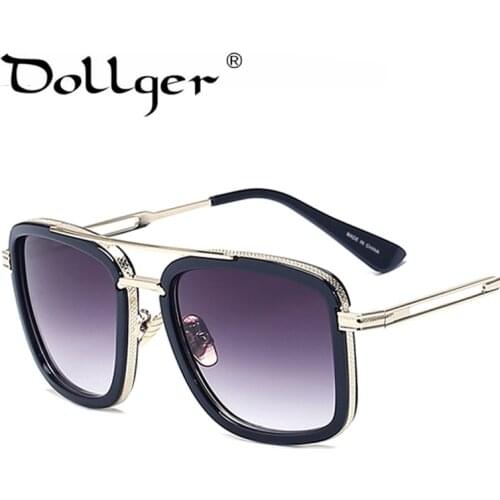 Dollger Sunglasses Black Square Eyewear Driver Fishing Anti UV400 Sun Glasses Women Men Classic Gafas Grandes Goggles s1150