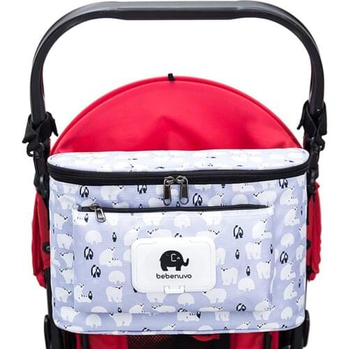Diaper bag Cartoon Baby Stroller Bag Organizer Bag Nappy Diaper Bags Carriage Buggy Pram Cart Basket Hook Stroller Accessories