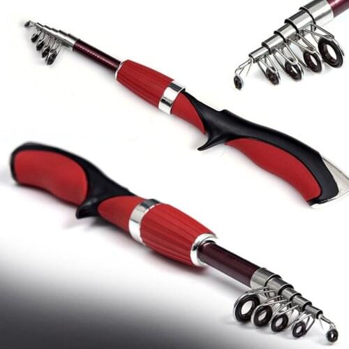 Carbon Fiber Rod Superhard Boat Ice Fly Lure Fishing Rod With High Quality Fishing Reel Fishing Tackle set 1.4m Length