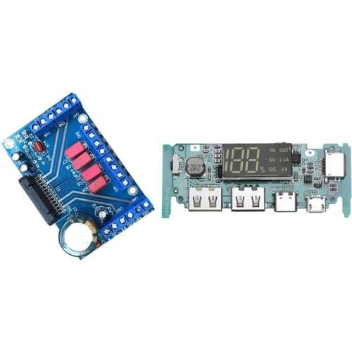 1 Pcs Audio Power Amplifier Board BTL PC Car Amp & 1 Pcs Boost 5V High Pass Qc3.0 Fast Charging Press Board