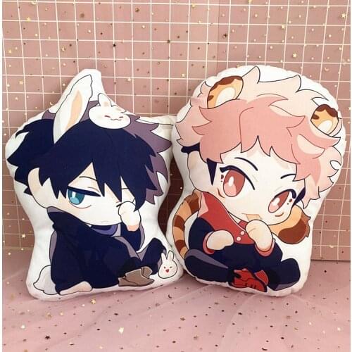10/40cm Anime Jujutsu Kaisen Plush Pillow Doll Itadori Yuji Gojo Satoru Soft Stuffed Doll Fushiguro Megumi Plush Doll Cushion