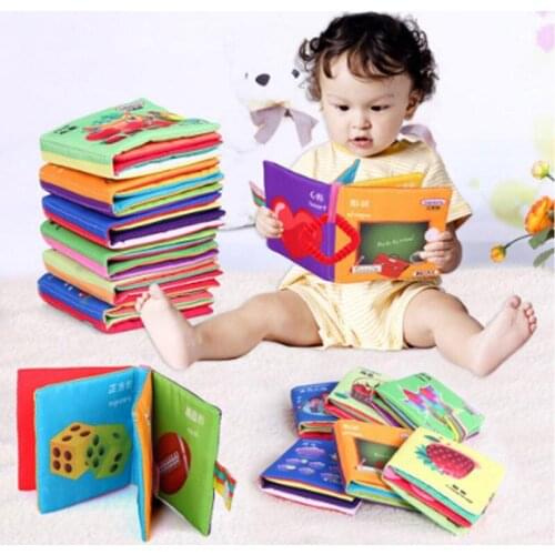 2021 New Soft Cloth Animal Recognize Baby Intelligence Development Learn Picture Cognize Book For Children Learning Education