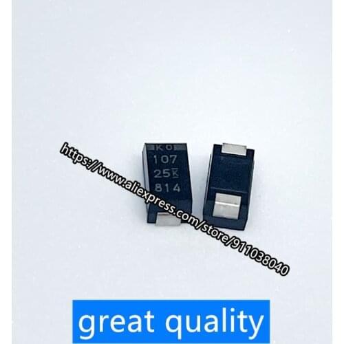 50pcs/lot T521X107M025ATE030《CAP TANT POLY 100UF 25V 7343