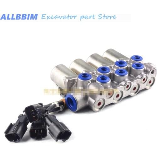 For excavator accessories Komatsu PC120-6 excavator solenoid valve combination solenoid valve group 2 plug assembly quality