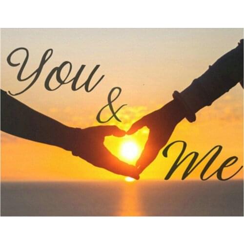 5d full square & round diamond painting sunset heart landscape cross stitch diamond embroidery 3d diamond mosaic kit