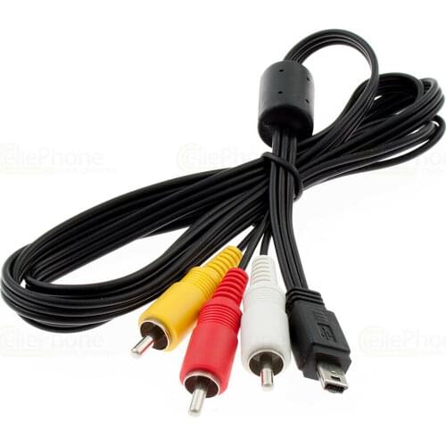 AV Audio/Video Cable for Canon EOS 7D,60D,60Da,70D,100D,550D,600D,650D,700D and EOS Rebel SL1,T2i,T3i,T4i,T5i Digital SLR Camera