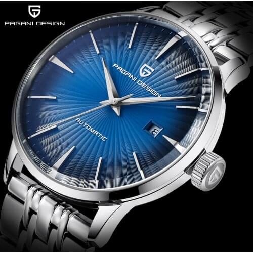 Brand Mens Watches PAGANI DESIGN Fashion Casual Mechanical Waterproof Stainless Steel Luxury Automatic Male Business Calendar