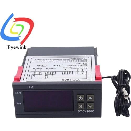 STC-1000 Dual Relay Output Led Digital Temperature Controller Thermostat Cooling Heating Thermostat