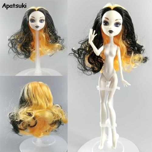 Kids DIY Toy for Children Doll Accessories Doll Head for Monster High Doll Heads for Monster Doll 1/6 BJD Doll House Best Gifts