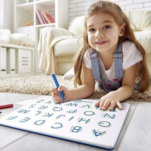 Kids Magnetic Drawing Board ABC Letters Learning Education Erasable Doodle Plate Painting Drawing Board Chalk Gift
