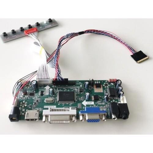 For LTN156AT20 LTN156AT23 LTN156AT27 VGA+DVI WLED LVDS 40Pin 1366*768 LCD screen 15.6" MNT68676 monitor controller card kit