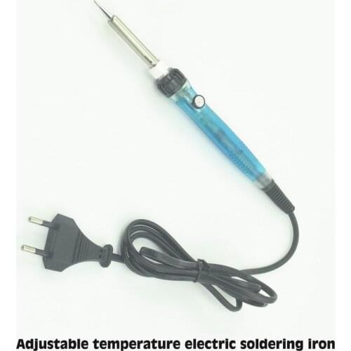 Electric Soldering Iron Gun Heater Welding Adjustable 60W 110V 220V Welding Kit Temperature Range 450 ℃ with Welding Wire