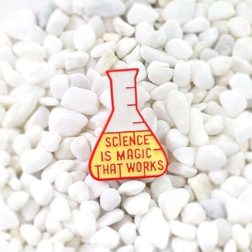 The study Test bottle Experimental cup Enamel brooch Scientific Research Work Cup Lapel pins Scientific research enthusiast gift