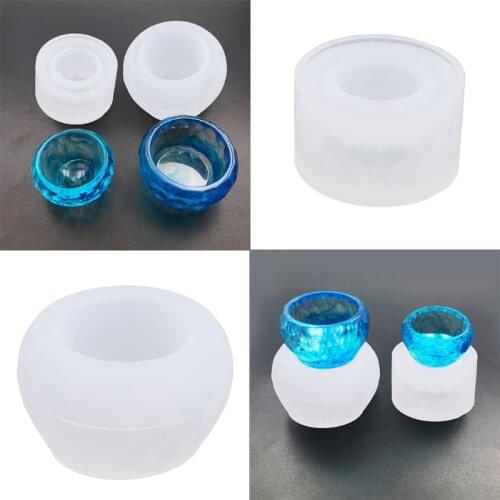 Crystal Epoxy Bowl Cup Mold UV Resin DIY Crafts Handmade Jewelry Making Mould Dried Flower Resin Decorative DIY Hand Crafts