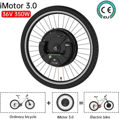 Ebike Conversion Kit 36V 350W 24 "26" 27.5 "700C 29'' Front Motor Wheel for Electric Bicycle 40KM/H Bluetooth Display E-Bike Kit