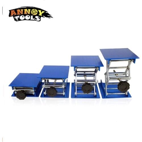 CNC laser engraving machine Focus Adjustable LY 100*100 Mini aluminum alloy Lifting platform for desktop max adjust height 110mm