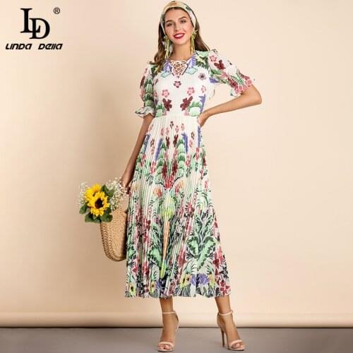 LD LINDA DELLA Flared Summer Dresses