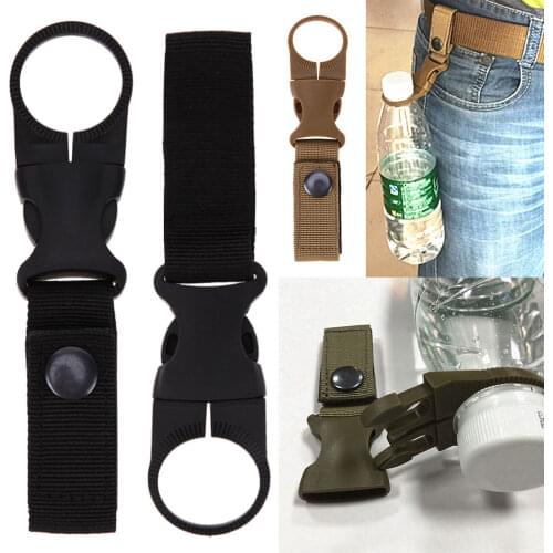 Multifunctional Buckle Webbing Straps High Strength Nylon Molle Water Bottle Carabiner Belt Hanging Keychain Key Hook