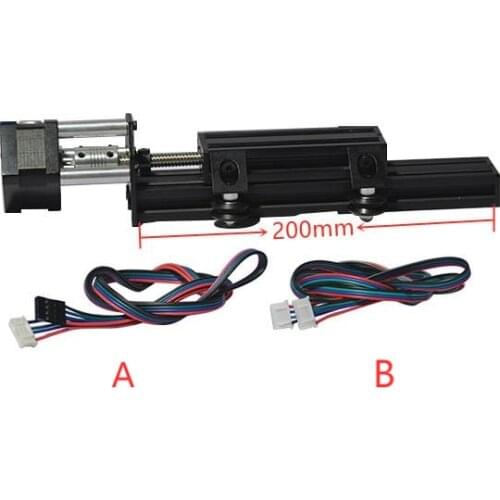Nema 42 stepper motor Linear module ballscrew sliding table rail 200mm Screw Actuator Bundle Kit v-slot