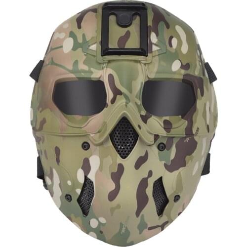 New Full Face Protection Tactical Airsoft Mask Wild Mask with Night Vision Adapter Base for Outdoor Hunting Shooting CS Wargames