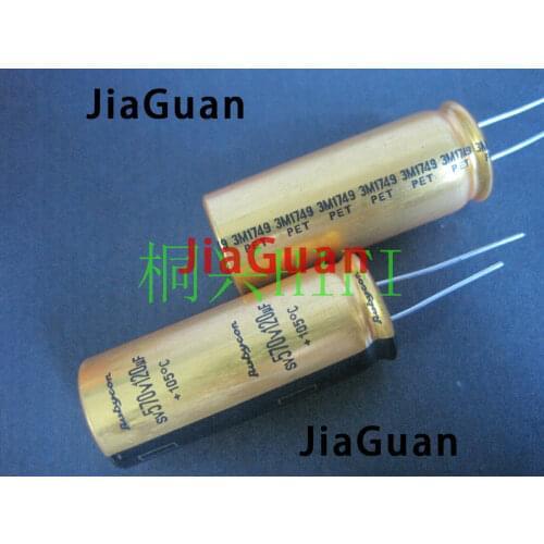 2PCS NEW RUBYCON SV 570V120UF 18x45MM power amplifier filter 120UF 570V hifi audio 120uf/570v hot sale Gold