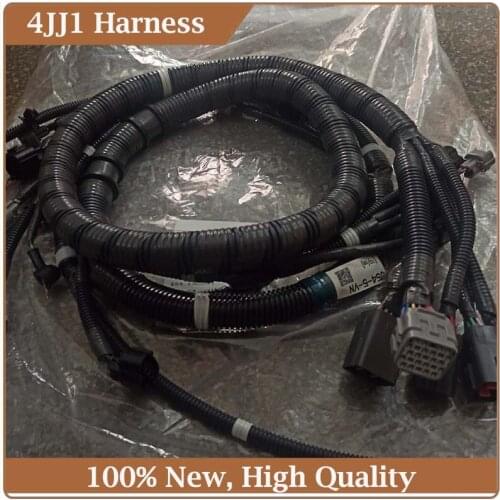 Original SH120 4JJ1 Engine Wiring Harness For Excavator 8980350544 8-98035054-4